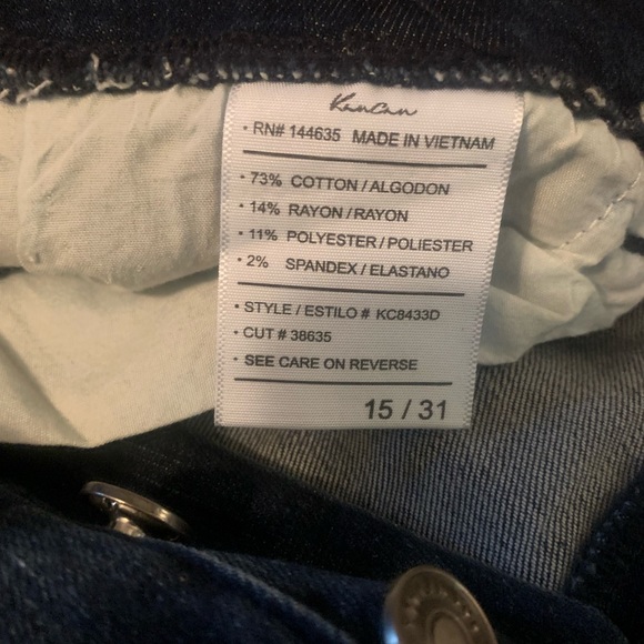 KANCAN High rise, button fly ankle skinny jeans.tags attached. - Picture 5 of 8